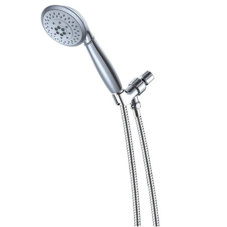 KINGSTON BRASS 5Function Hand Shower with Stainless Steel Hose, Polished Chrome KX2522B